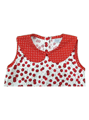 Deux ans de vacances Kleid in Weiß/ Rot