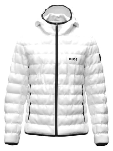 Hugo Boss Doorgestikte jas wit