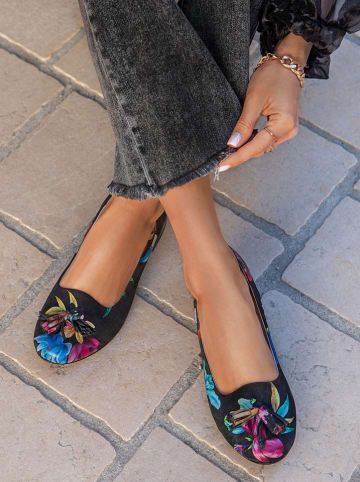 Zapato Leren mocassins zwart/meerkleurig