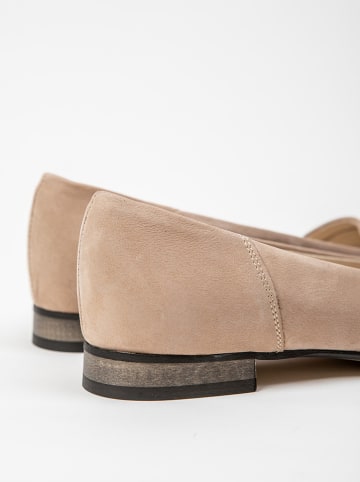 Zapato Leren mocassins beige