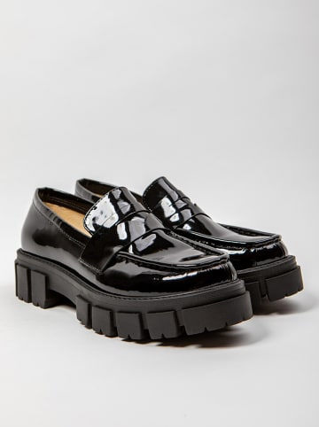 Zapato Skórzane mokasyny w kolorze czarnym
