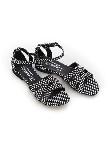 Zapato Leren sandalen zwart/wit
