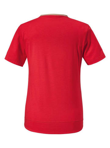 Schöffel Fietsshirt "Proud" rood/taupe