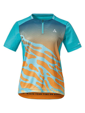 Schöffel Fahrradtrikot "Proud" in Türkis/ Orange