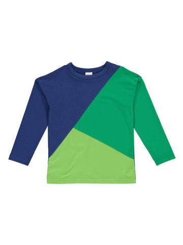 Fred´s World by GREEN COTTON Koszulka "Alfa point" w kolorze granatowo-zielonym