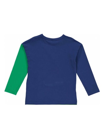 Fred´s World by GREEN COTTON Longsleeve "Alfa point" donkerblauw/groen
