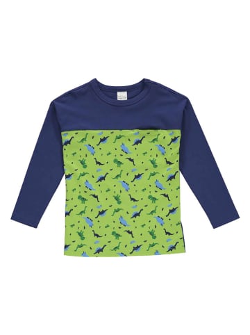 Fred´s World by GREEN COTTON Koszulka "Dinosaur" w kolorze granatowo-zielonym