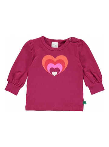 Fred´s World by GREEN COTTON Longsleeve "Heart print" in Rot