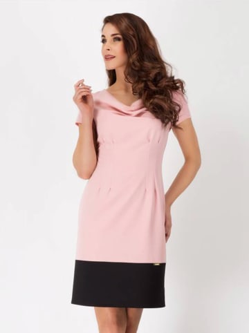Awama Kleid in Pink/ Schwarz