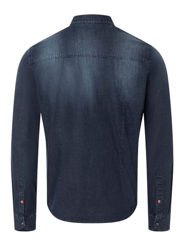 Timezone Koszula dżinsowa - Slim fit - w kolorze granatowym