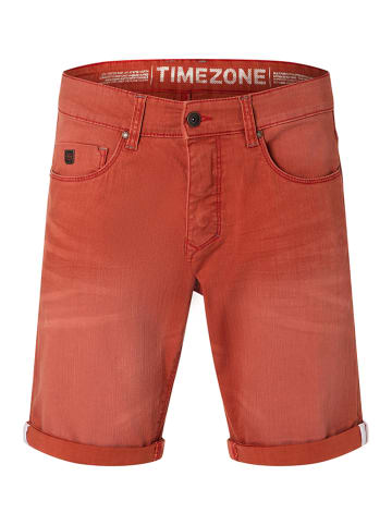 Timezone Szorty dżinsowe "Danny" w kolorze czerwonym