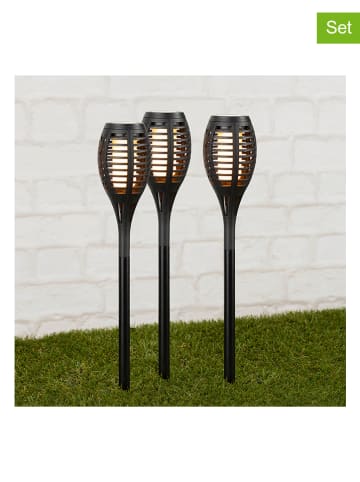 Garden Hero Solarne lampy ogrodowe LED (3 szt.) w kolorze czarnym - 49,5 cm