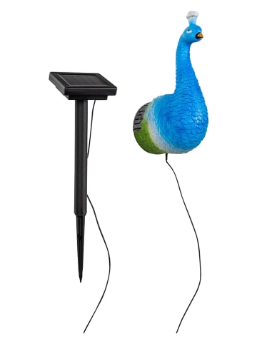 Garden Hero Decoratieve ledsolarlamp blauw - (H)20 cm