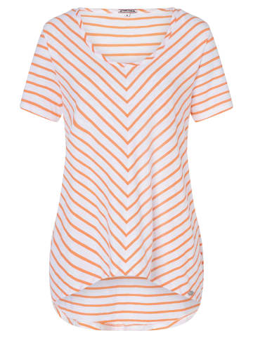 Timezone Koszulka w kolorze pomarańczowo-białym