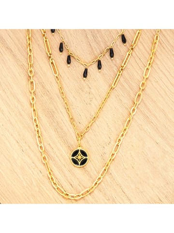 MENTHE À L'O Vergulde ketting met sierelementen - (L)60 cm
