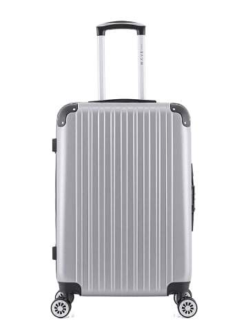 WAVE PARIS Hardcase-Trolley "Denali" in Grau - (B)41 x (H)65 x (T)26 cm