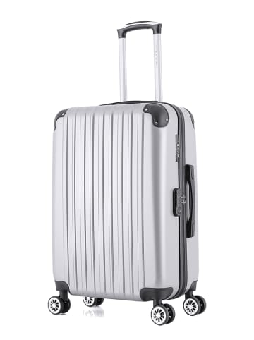 WAVE PARIS Hardcase-trolley "Denali" grijs - (B)41 x (H)65 x (D)26 cm