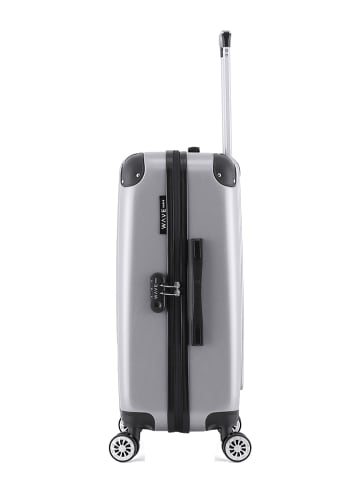 WAVE PARIS Hardcase-Trolley "Denali" in Grau - (B)41 x (H)65 x (T)26 cm
