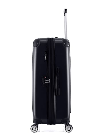 WAVE PARIS Hardcase-Trolley "Denali" in Schwarz - (B)47 x (H)75 x (T)29 cm