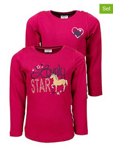 Salt and Pepper Koszulki (2 szt.) "Horse" w kolorze różowym