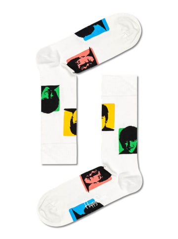 Happy Socks Sokken "The Beatles" wit/meerkleurig