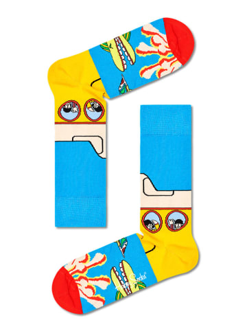 Happy Socks Skarpety w kolorze niebiesko-żółtym