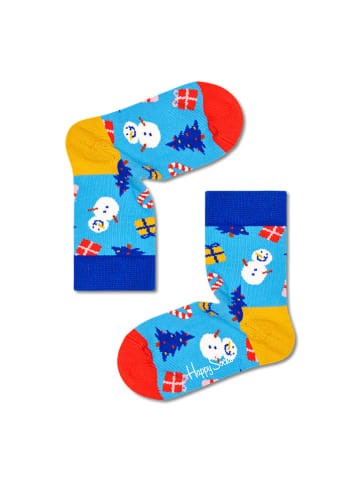 Happy Socks Socken "Christmas" in Blau/ Bunt