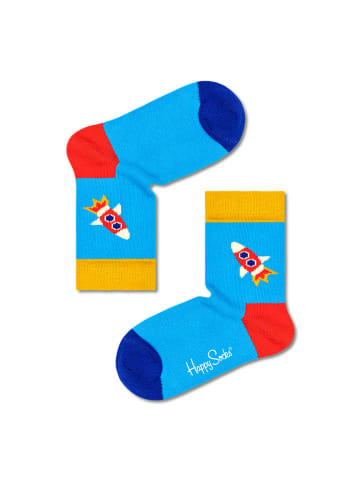 Happy Socks Socken "Rocket" in Blau/ Bunt