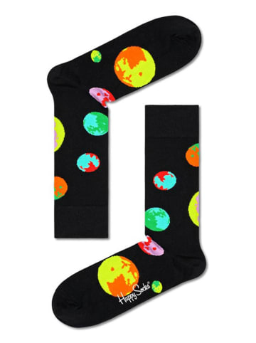 Happy Socks Sokken "Planets" zwart/meerkleurig