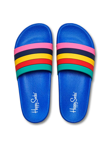 Happy Socks Slippers blauw/meerkleurig