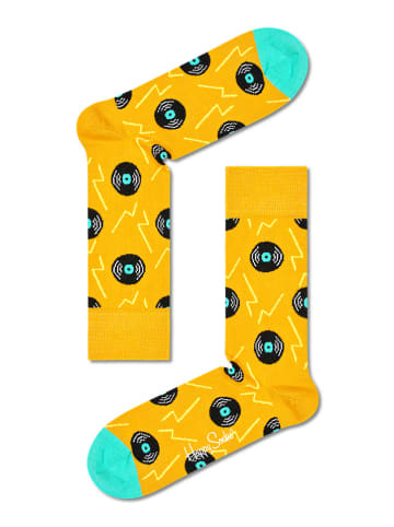 Happy Socks Sokken "Record" geel/meerkleurig