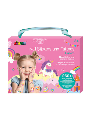 Avenir Nagelsticker- & Tattoos-Set "Einhorn" - ab 3 Jahren