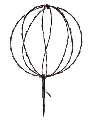 STAR Trading Ledsolartuinsteker "Sphere" zwart - (B)40 x (H)54 cm