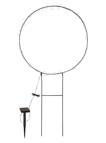 STAR Trading LED-Solar-Dekoration "Barlumi" in Schwarz - (H)100 cm