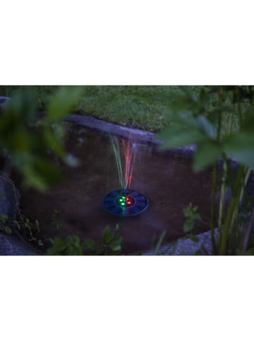 STAR Trading LED-Solar-Wasserfontäne "Fountain" in Schwarz - (L)10 x (B)16 cm