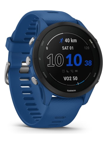 Garmin GPS-Laufuhr "Forerunner 255 Basic" in Blau/ Schwarz