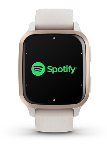 Garmin GPS-Smartwatch "Venu® SQ 2 Music" in Creme/ Gold