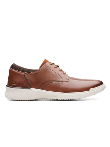 Clarks Leren sneakers lichtbruin