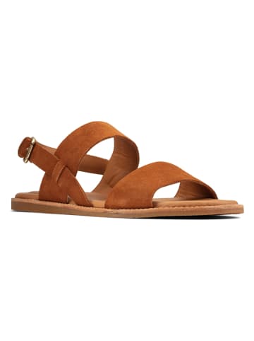 Clarks Leren sandalen lichtbruin