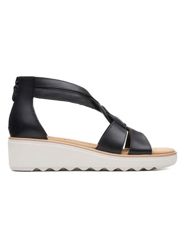 Clarks Leren sleehaksandalen "Jillian Bright" zwart