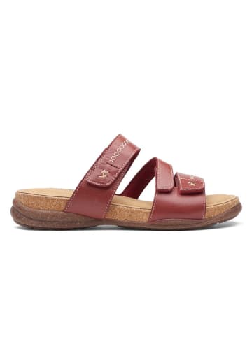 Clarks Leren slippers bruin