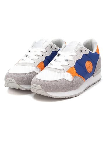 XTI Kids Sneakers in Grau/ Blau/ Orange