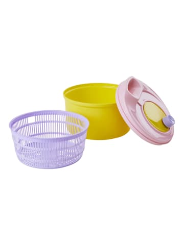 Rice Saladecentrifuge geel/paars - (H)16 x Ø 23 cm