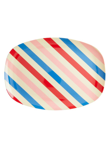 Rice Servierteller "Candy Stripes" in Bunt - (L)30 x (B)22 cm