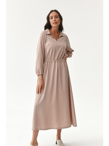 TATUUM Lyocellowa sukienka w kolorze beżowym