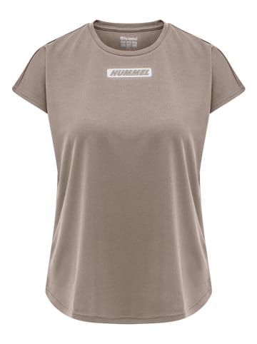 Hummel T-shirt w kolorze jasnobrązowym