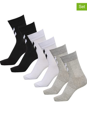 Hummel 6er-Set: Socken in Weiß/ Grau/ Schwarz