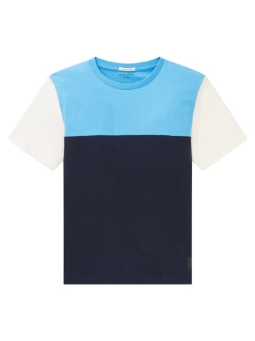 TOM TAILOR kids Shirt in Blau/ Schwarz/ Creme