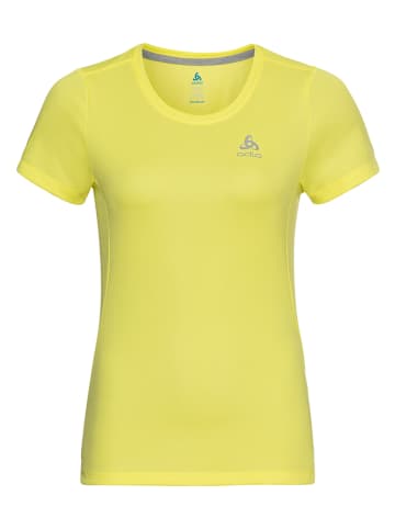 Odlo Koszulka sportowa "F-Dry" w kolorze żółtym