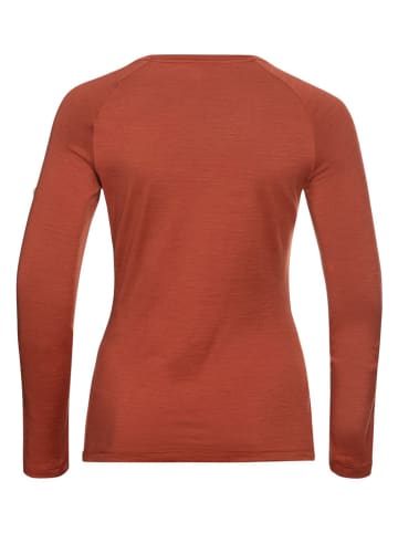 Odlo Functioneel wollen shirt "Merino 200" oranje